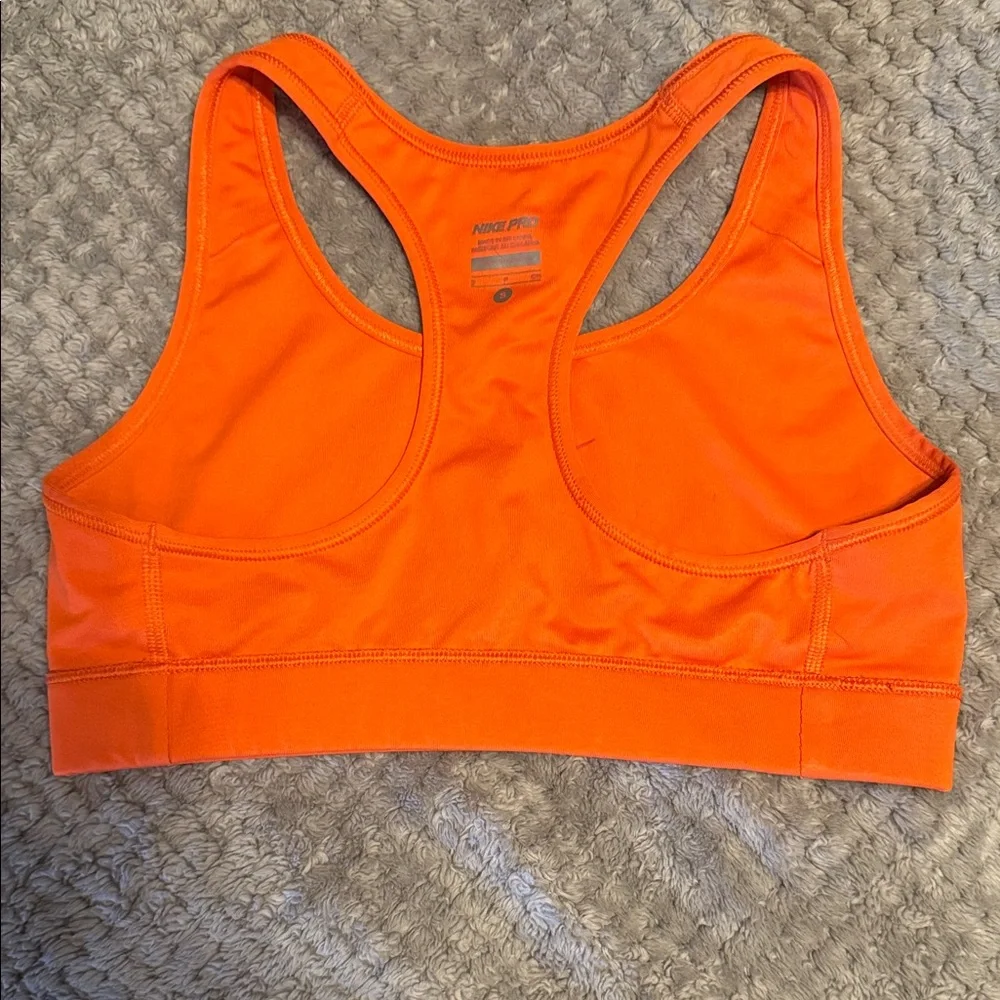 Nike Pro Women's Bright Orange {Small} Sports Bra - Picture 7 of 7